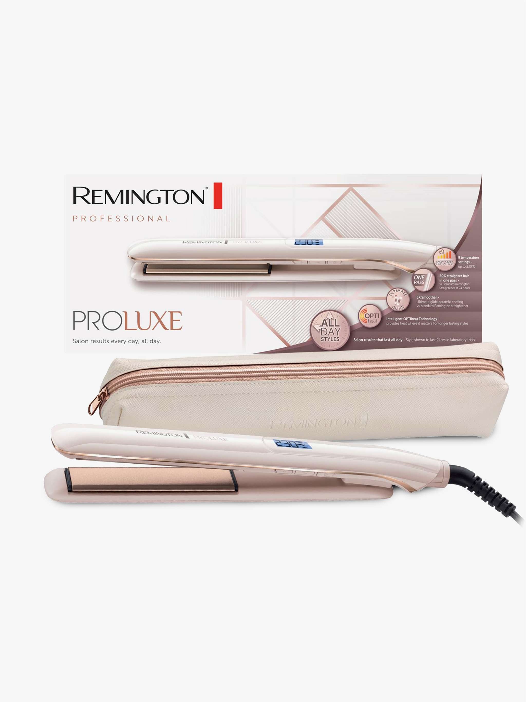 Plancha de cabello PROluxe Straightener S9100, alisado rápido y uniforme